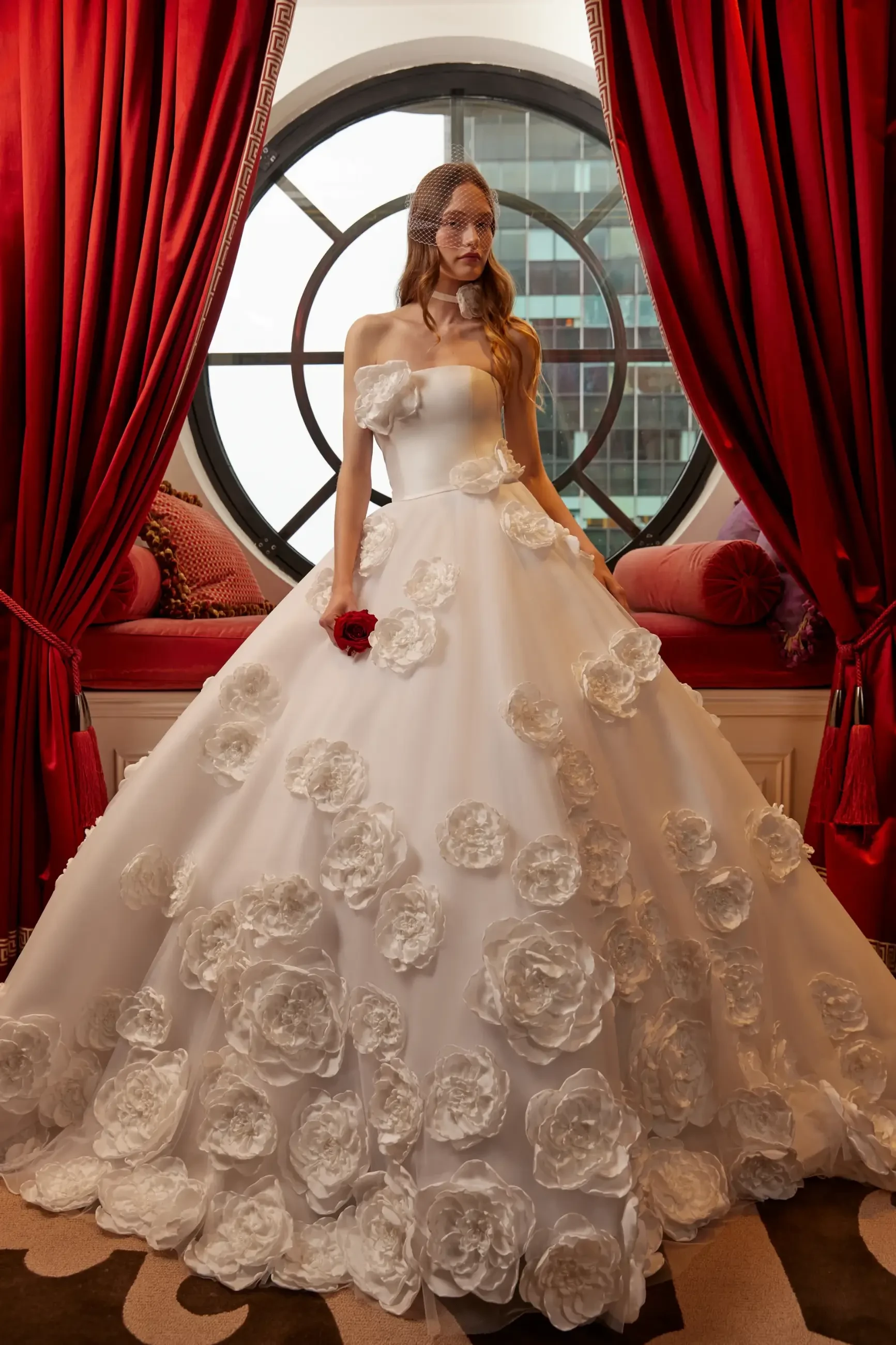 2025 Bridal Gown Trends: Lace, Mikado, and 3D Florals Image