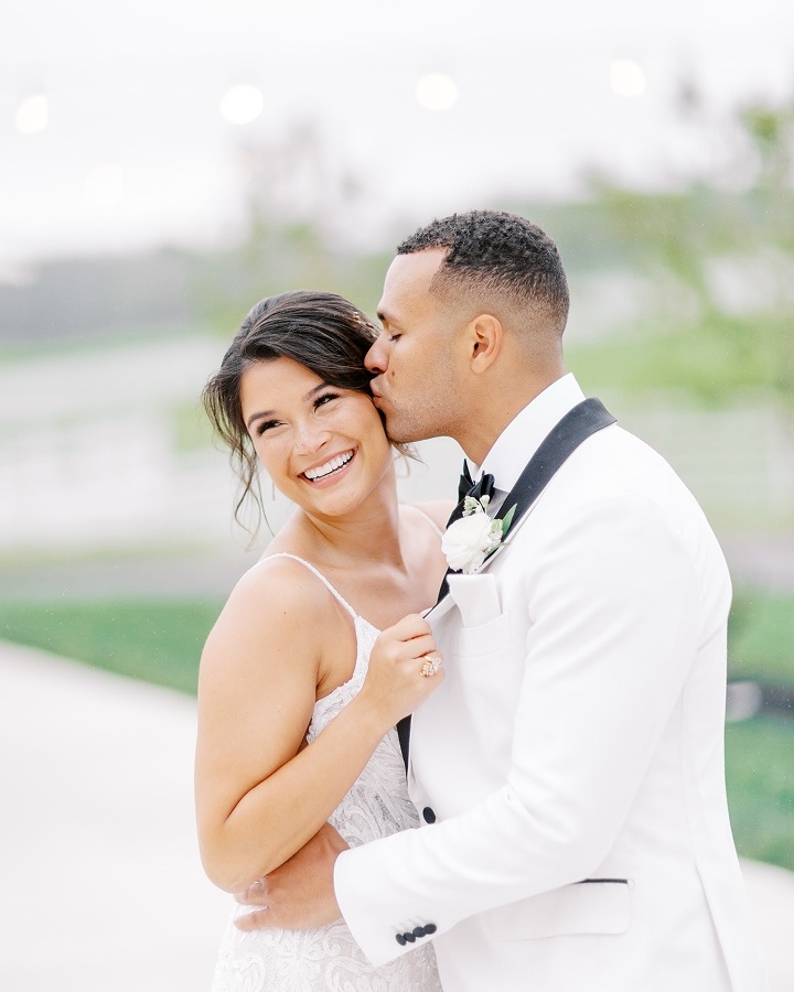 Photo of the real bride and groom